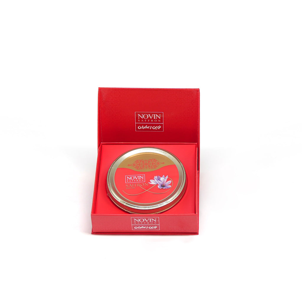Novin Saffron Red Hard Box 5g – premium Persian saffron gift edition in Dubai