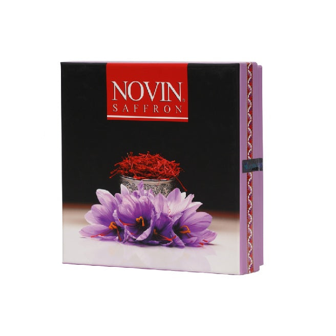Novin Saffron 8g Black Box – Premium Gift Packaging