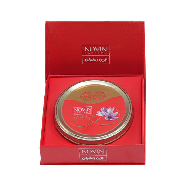 Luxury Red Hard Box Saffron Tin Inside
