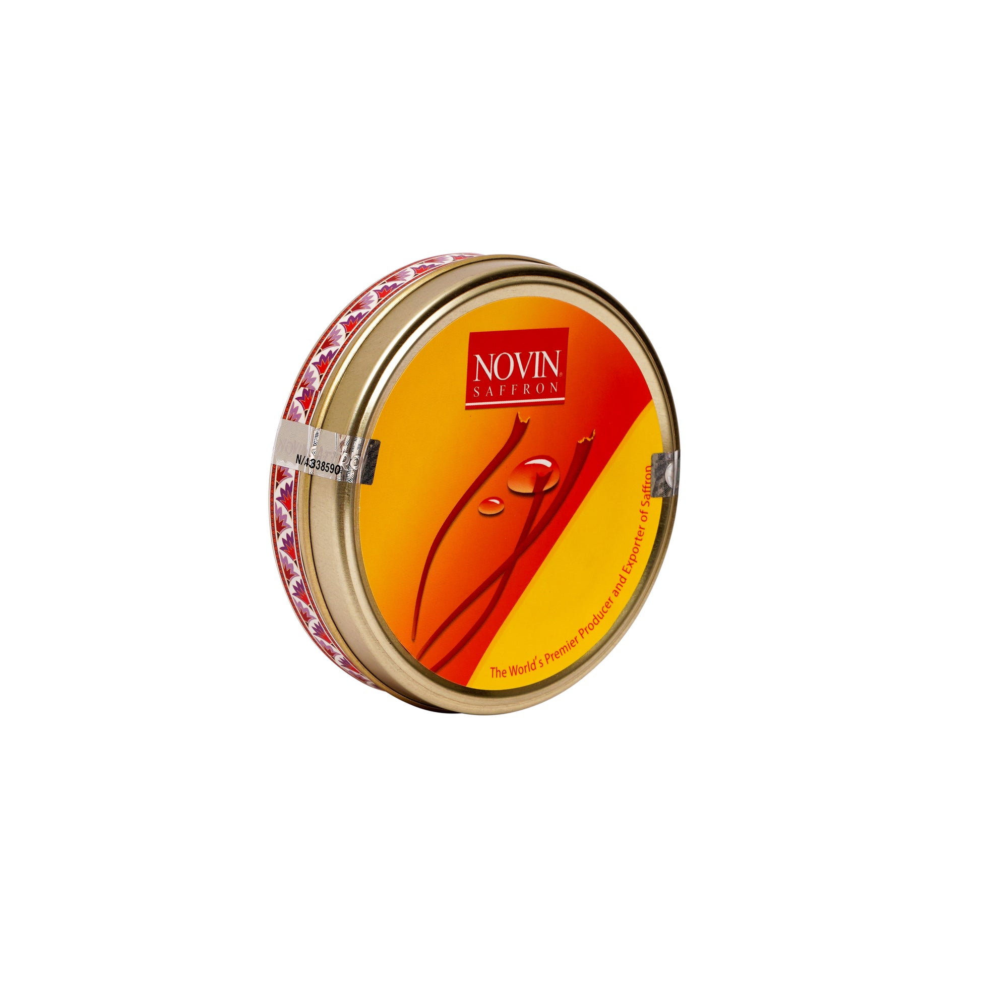 Novin Saffron Metal Series 12g – Premium Persian saffron tin in Dubai-Buy Saffron Dubai-1