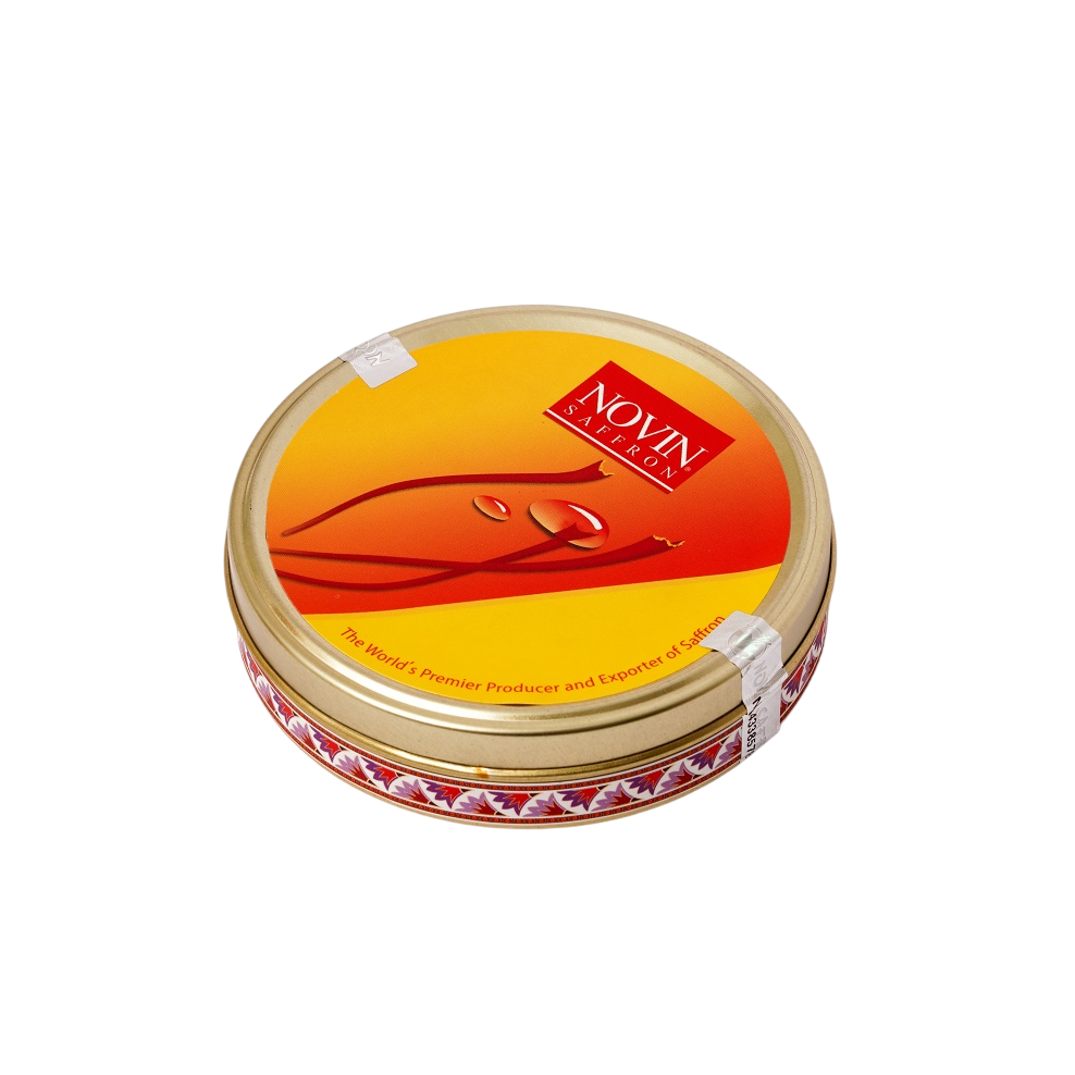 Novin Saffron Metal Series 12g – Premium Persian saffron tin in Dubai-Buy Saffron Dubai-2