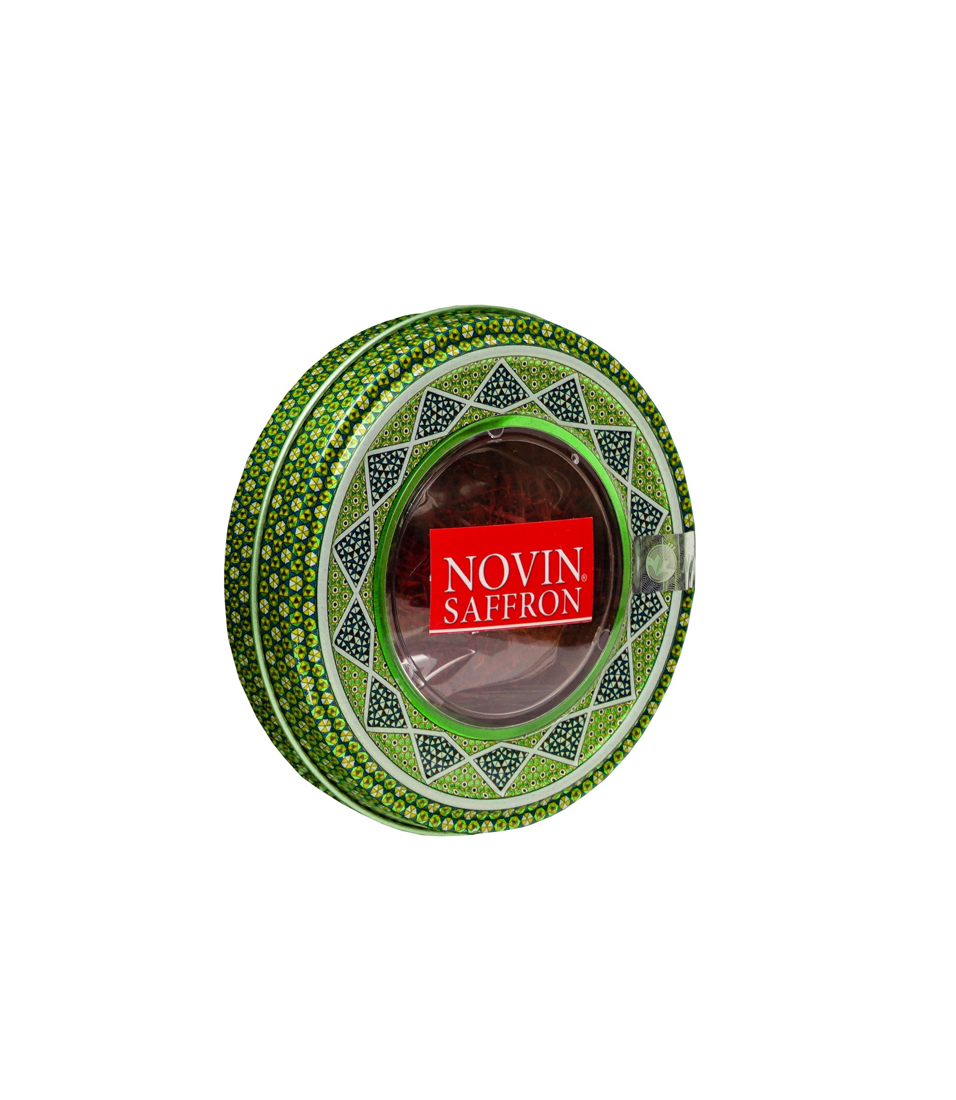 Novin Saffron Metal Series 5g – Green Persian Tin – Premium Saffron in Dubai
