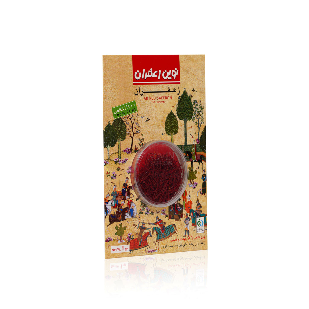 Novin Saffron Shahnameh Series 1g – Persian Cultural Packaging Dubai