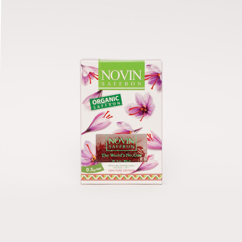 Novin Organic Saffron – 0.5g & 1g Organic Persian Saffron Dubai