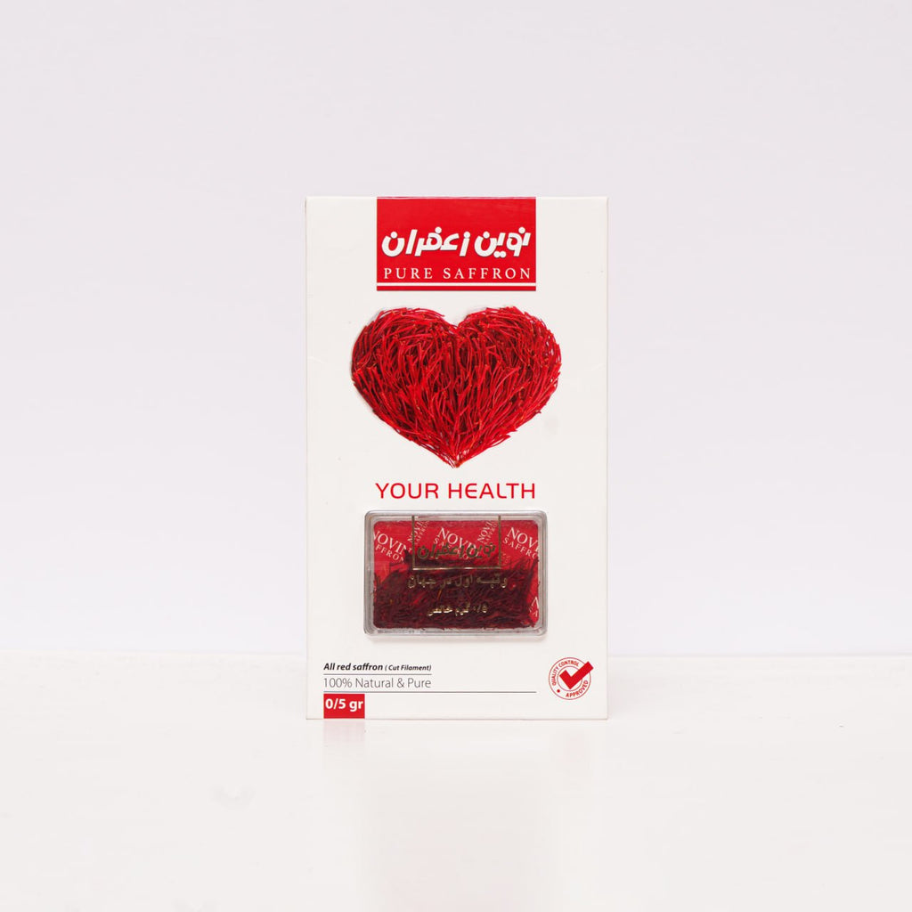 Novin Saffron Heart Series 0.5g – Romantic Saffron Gift Pack in Dubai