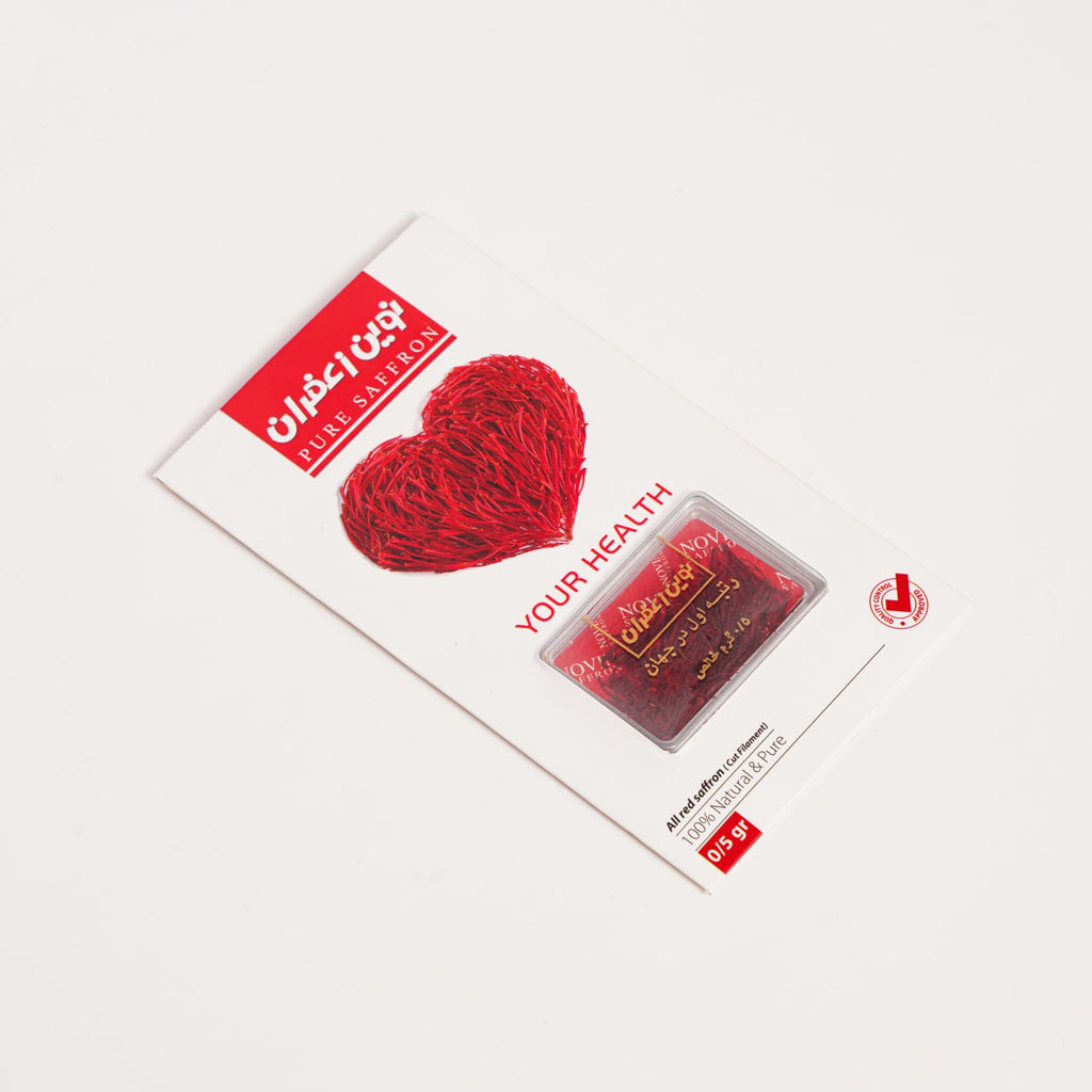 Novin Saffron Heart Series 0.5g – Romantic Saffron Gift Pack in Dubai